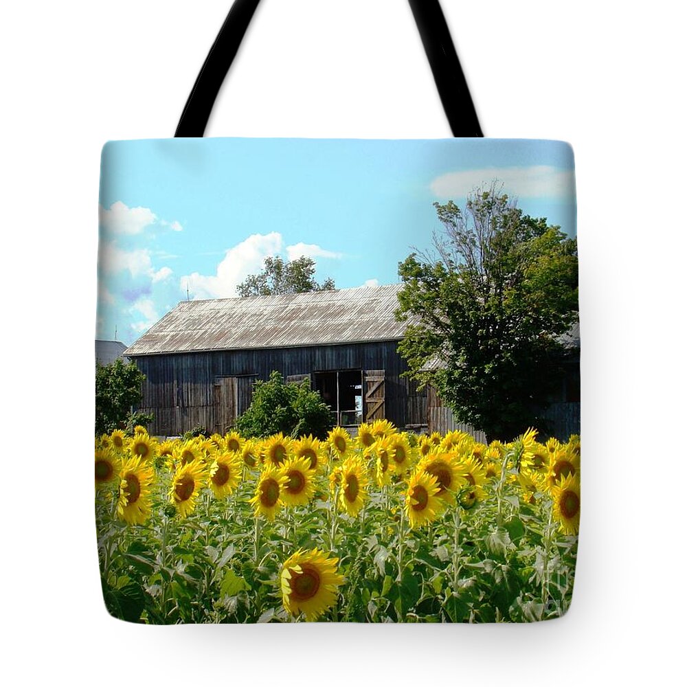 Farm Tote Bag featuring the photograph Stand at Attention by Margaret Hamilton