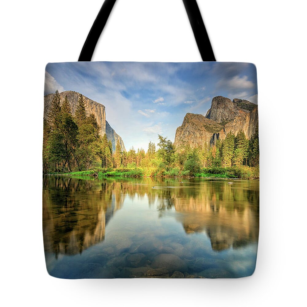 Yosemite Tote Bag featuring the photograph Stand Still by Erick Castellon