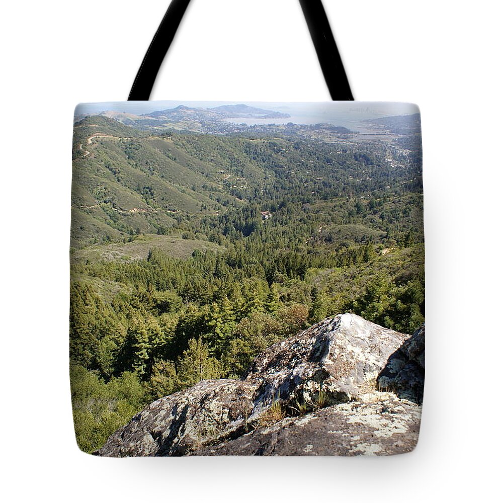 Mount Tamalpais Tote Bag featuring the photograph Standing on the Rock by Ben Upham III