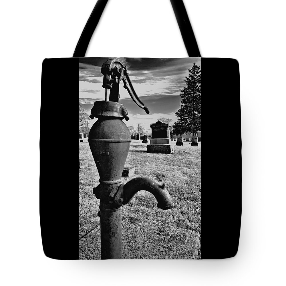 Cemetery Tote Bag featuring the photograph Standing Watch by James Stoshak