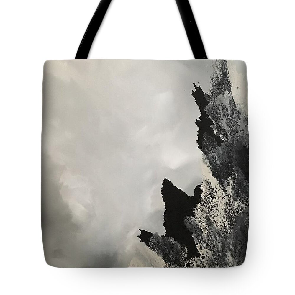 Abstract Tote Bag featuring the painting Stanza by Soraya Silvestri