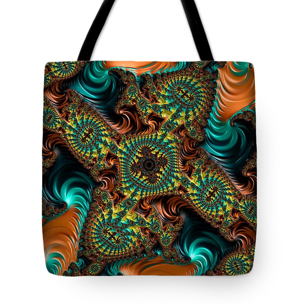 3-d Fractal Tote Bag featuring the photograph Star of Satin by Ronda Broatch