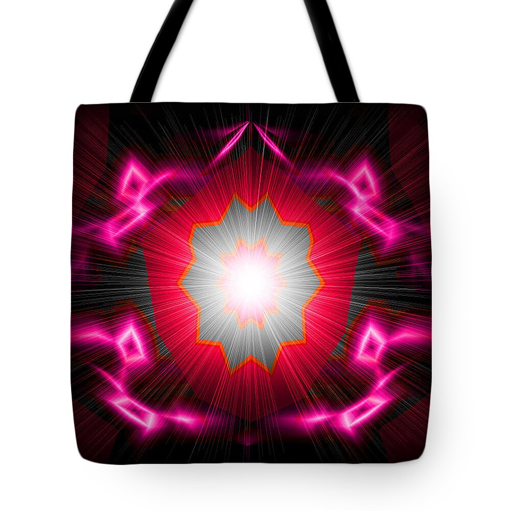 Photos ' Abstract ' Art ' Tote Bag featuring the digital art Star Star by The Lovelock experience