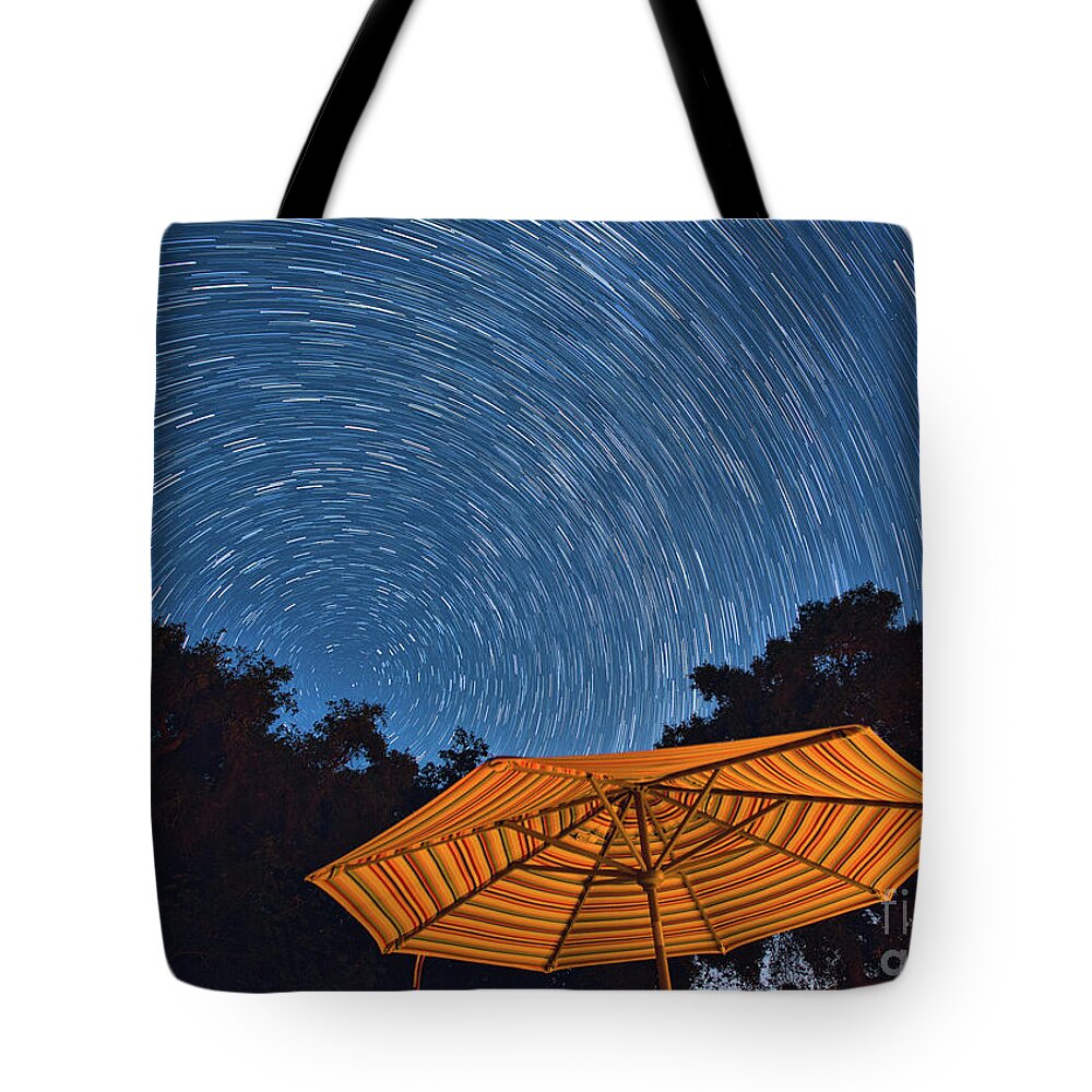 Star Trails Tote Bag featuring the photograph Star Trails by Mimi Ditchie