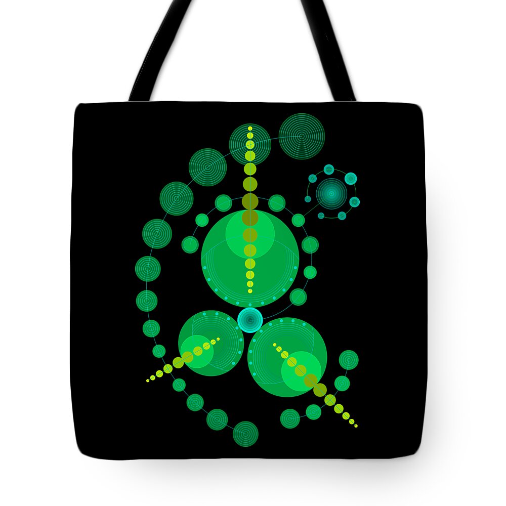 Relief Tote Bag featuring the digital art Starship color by DB Artist