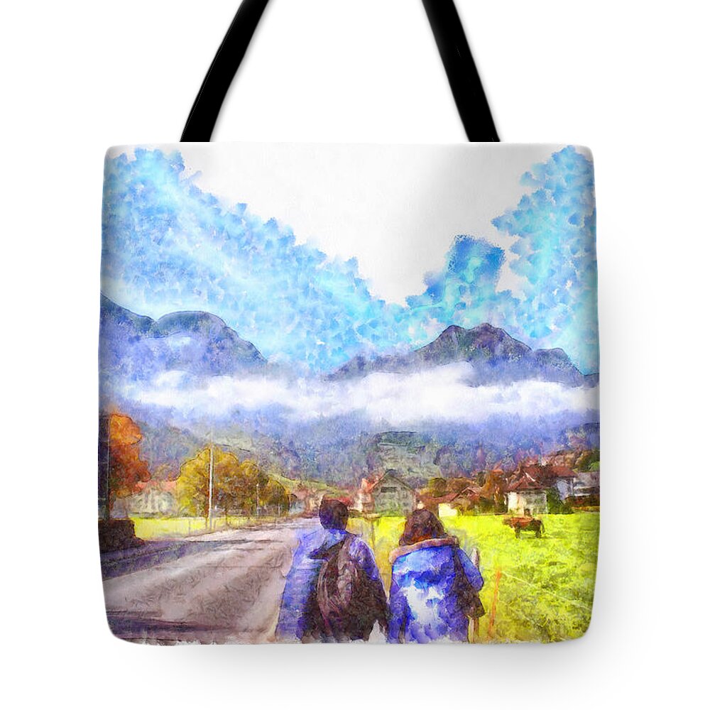 Switzerland Tote Bag featuring the photograph Starting to explore a wonderland by Ashish Agarwal
