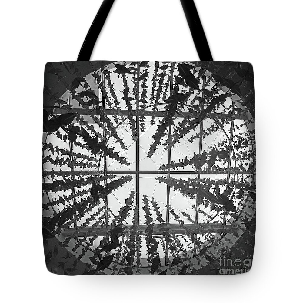 Boston Tote Bag featuring the photograph Stata Sculpture 3 by Randall Weidner