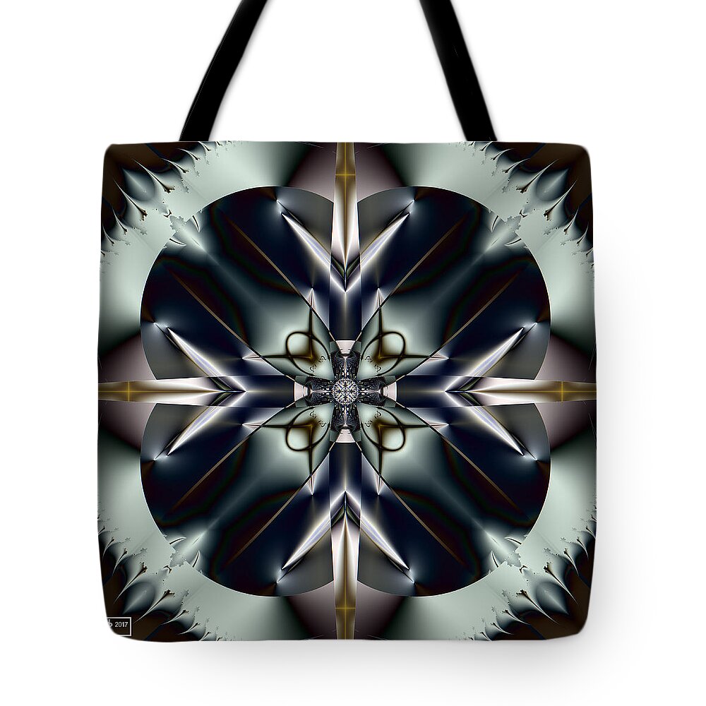 Abstract Tote Bag featuring the digital art State of the Art by Jim Pavelle