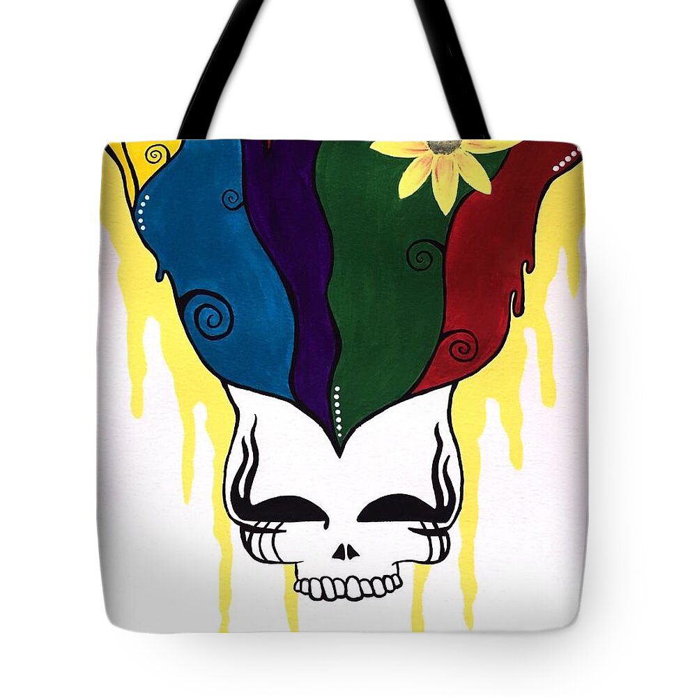 Gratefuldead Tote Bag featuring the photograph Steal Your Brain by Annie Walczyk