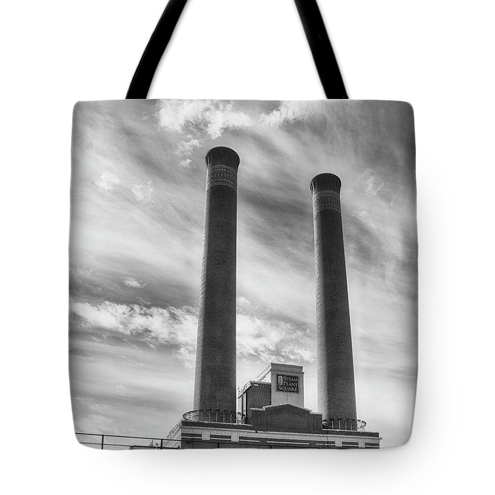 Steam Tote Bag featuring the photograph Steam Plant Square by Hugh Smith