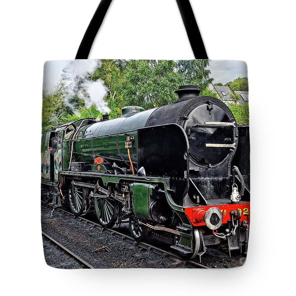 Steam Train Tote Bag featuring the photograph Steam Train on North York Moors Railway by Martyn Arnold