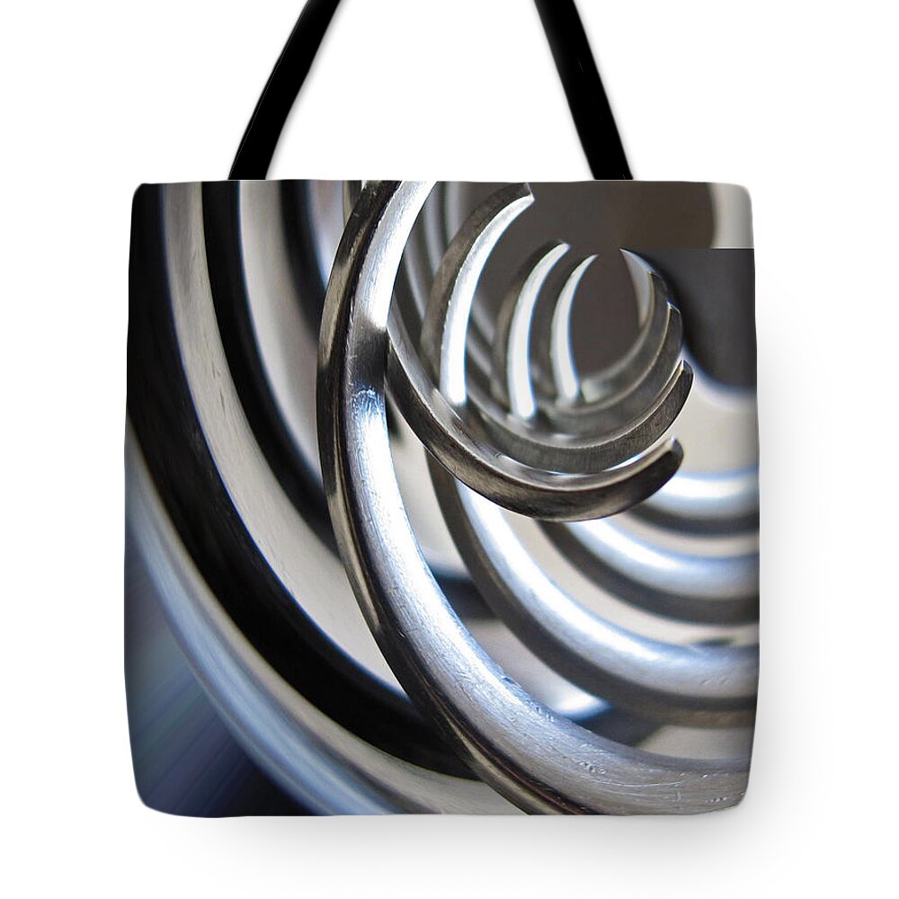 Wall Art Tote Bag featuring the photograph Steel Curves by Kelly Holm