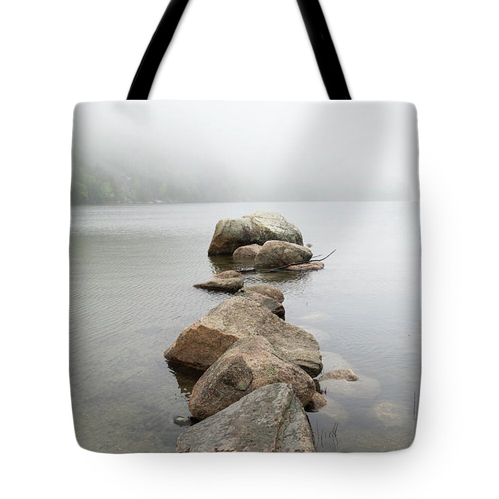 Rocks Tote Bag featuring the photograph Stepping into the Unknown by Holly Ross