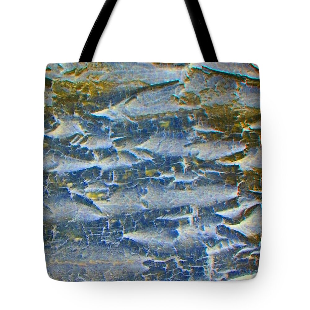 Abstract Tote Bag featuring the photograph Stepping Stones by Lenore Senior