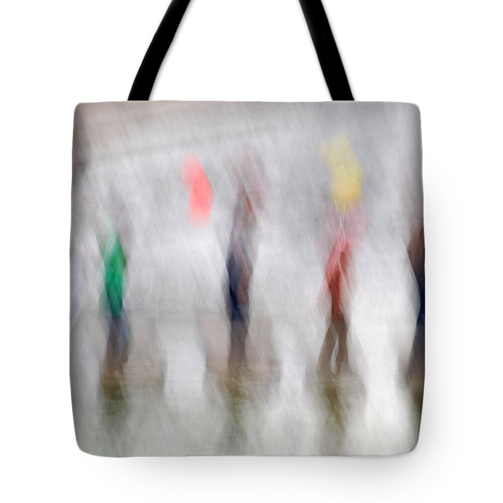 Abstract Tote Bag featuring the photograph Stepping Stones by Stuart Allen