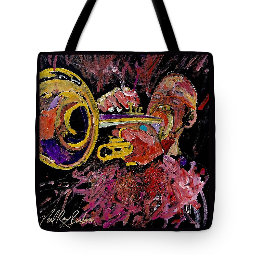 Steve Long Tote Bag featuring the painting Steve Longs celebration of life by Neal Barbosa