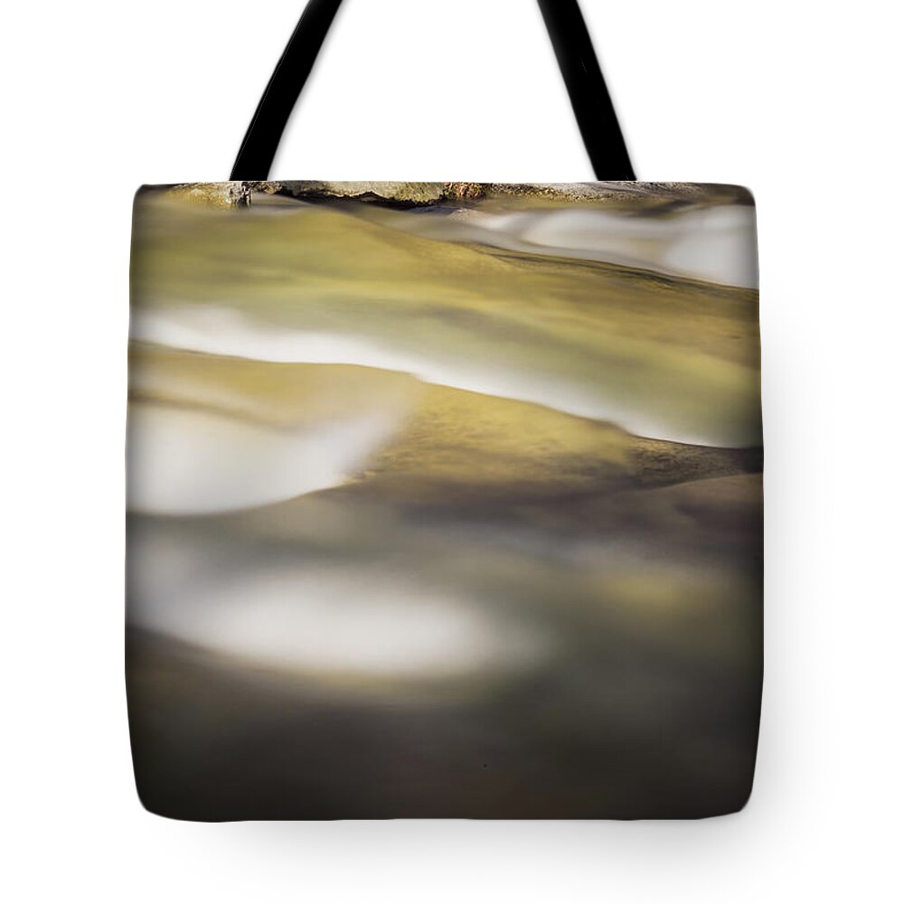 Stickney Brook Tote Bag featuring the photograph Stickney Brook Abstract by Tom Singleton