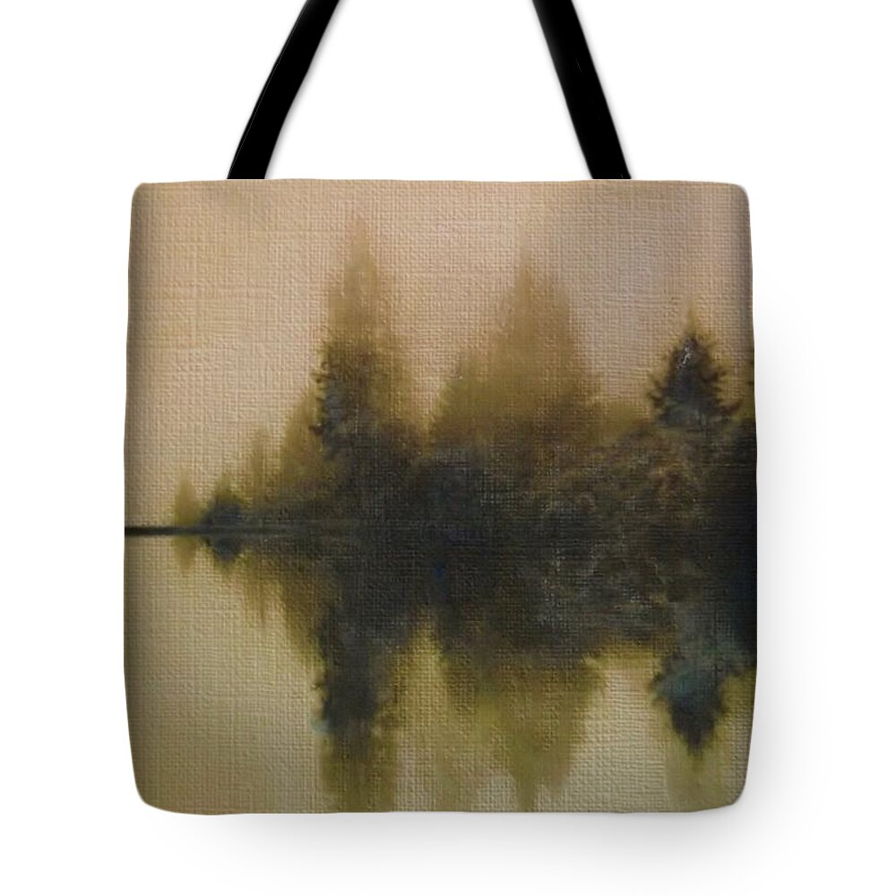 Quiet Tote Bag featuring the painting Still by Cara Frafjord