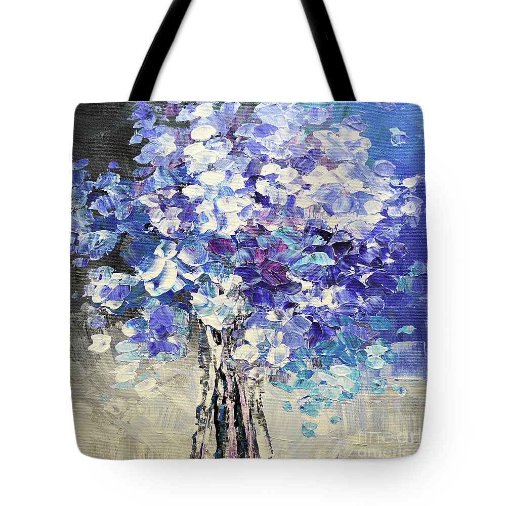 Floral Tote Bag featuring the painting Still Friends by Tatiana Iliina