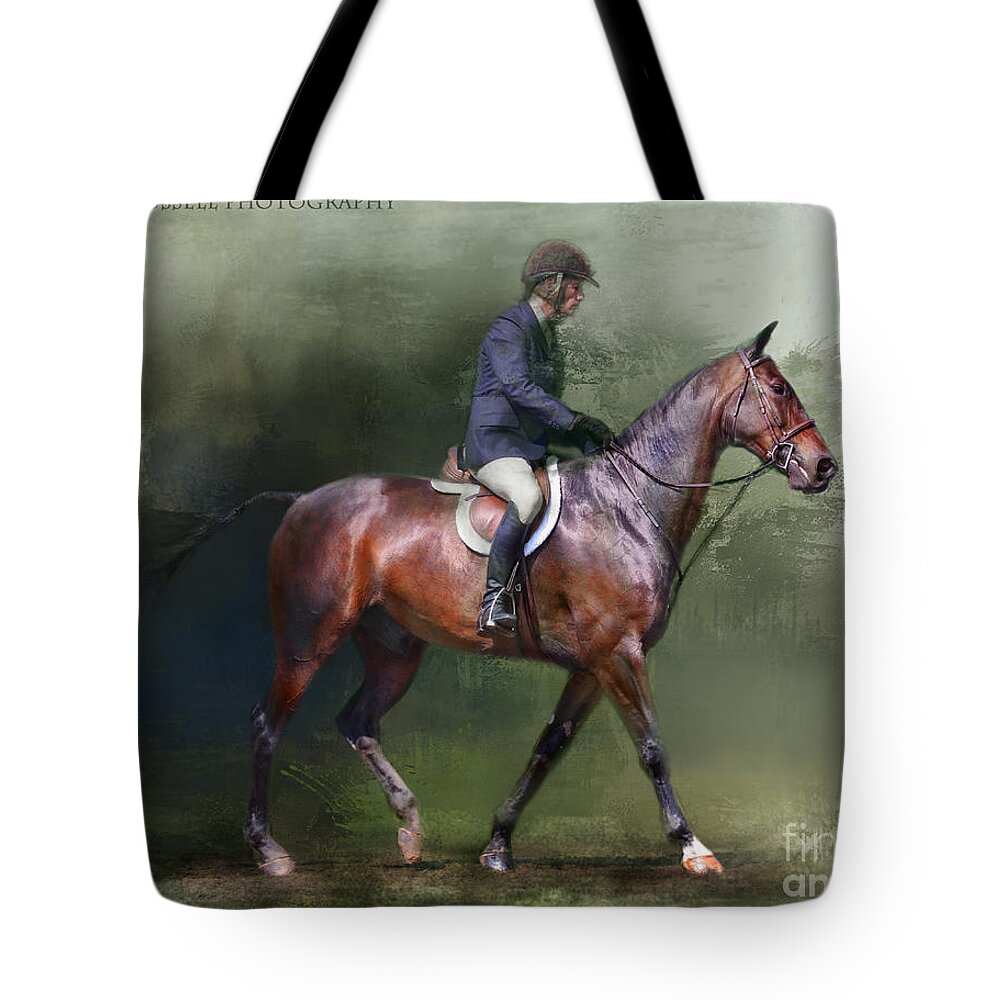 Equine Tote Bag featuring the photograph Still Learning by Kathy Russell