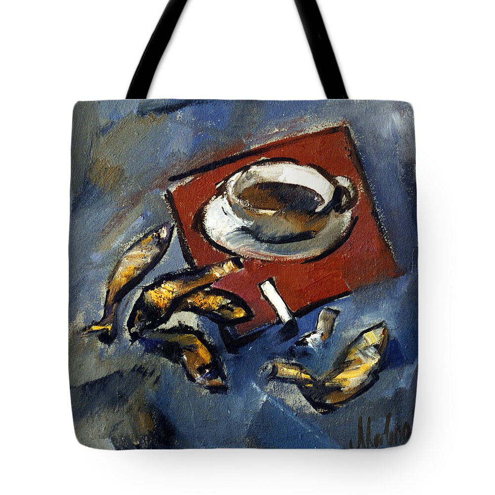 Still Life Tote Bag featuring the painting Still life 2 by Valeriy Mavlo