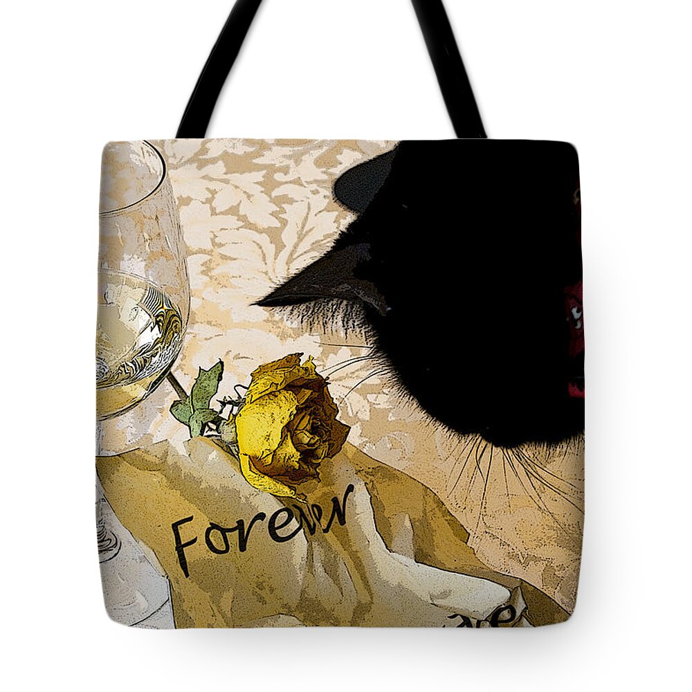 Photograph Tote Bag featuring the photograph Still Life Interrupted #1 by Rhonda McDougall