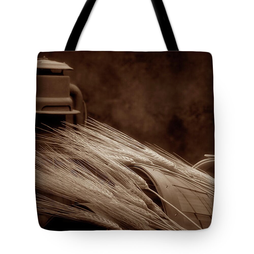 Wheat Tote Bag featuring the photograph Still Life with Wheat I by Tom Mc Nemar