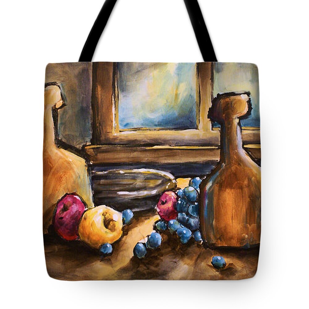 Still Life Painting Tote Bag featuring the painting Still Moment by Michael Lang