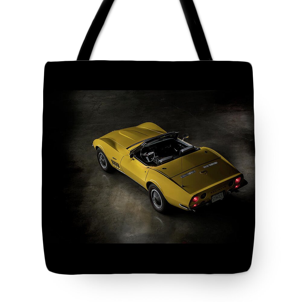 Yellow Tote Bag featuring the digital art Top Down by Douglas Pittman