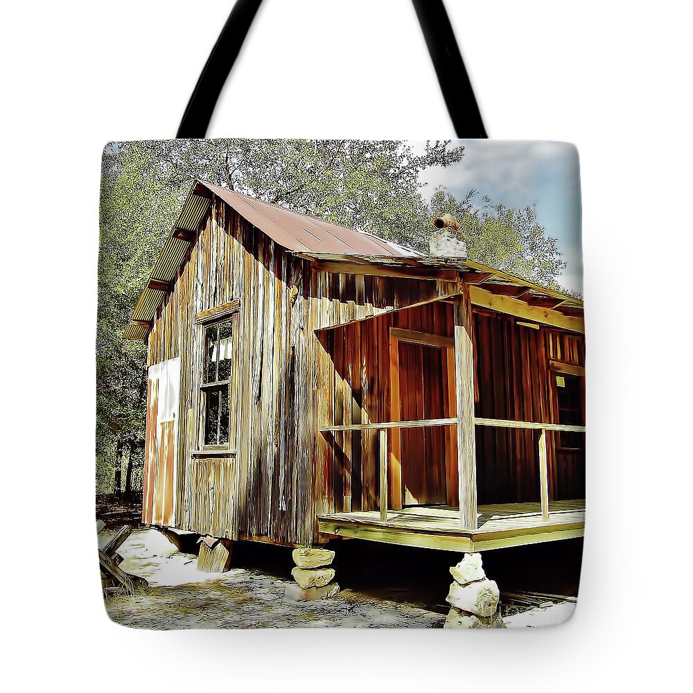 Stone Tote Bag featuring the photograph Stones Holding Up The House by D Hackett