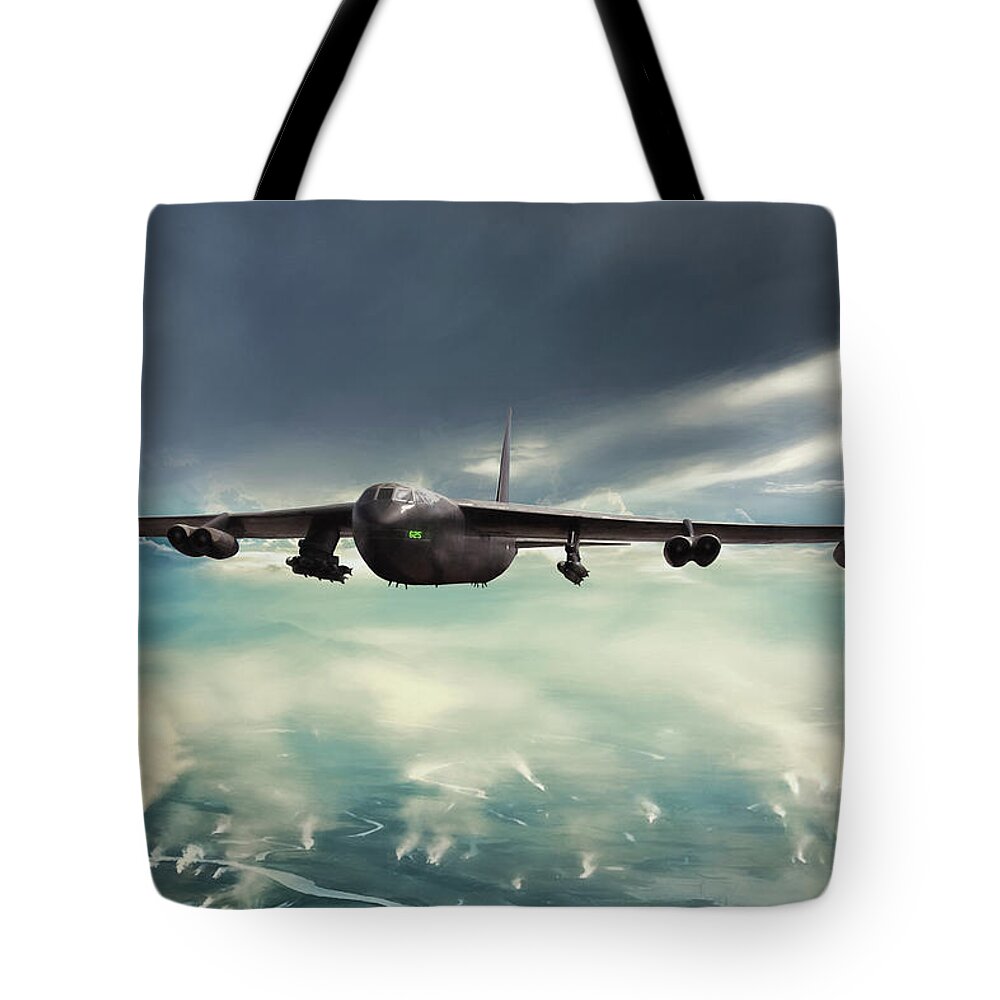 Aviation Tote Bag featuring the digital art Storm Cell by Peter Chilelli