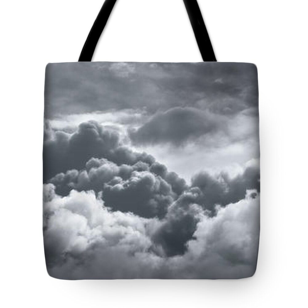 Weather Tote Bag featuring the photograph Storm Clouds over Sheboygan by Scott Norris