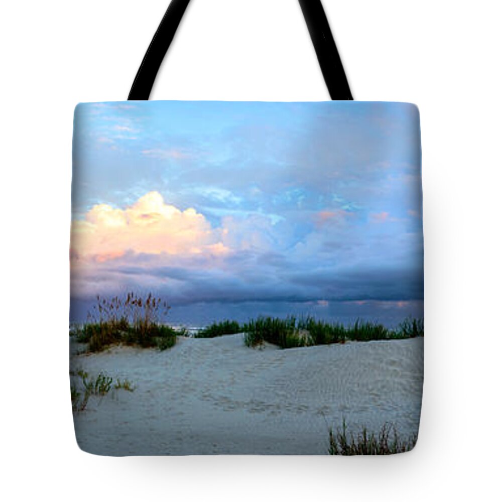 Ocean Tote Bag featuring the photograph Storm of Pastels by David Smith