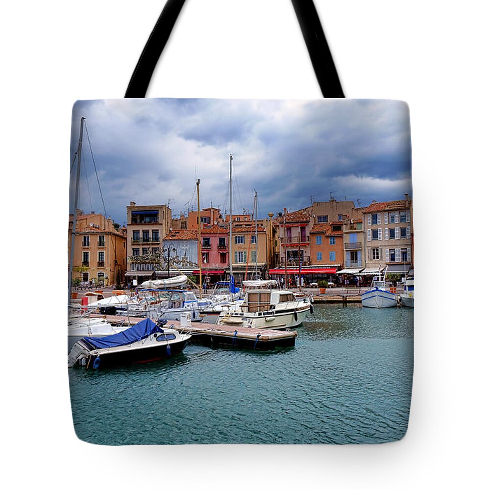 Cassis Tote Bag featuring the photograph Storm Over Cassis by Olivier Le Queinec