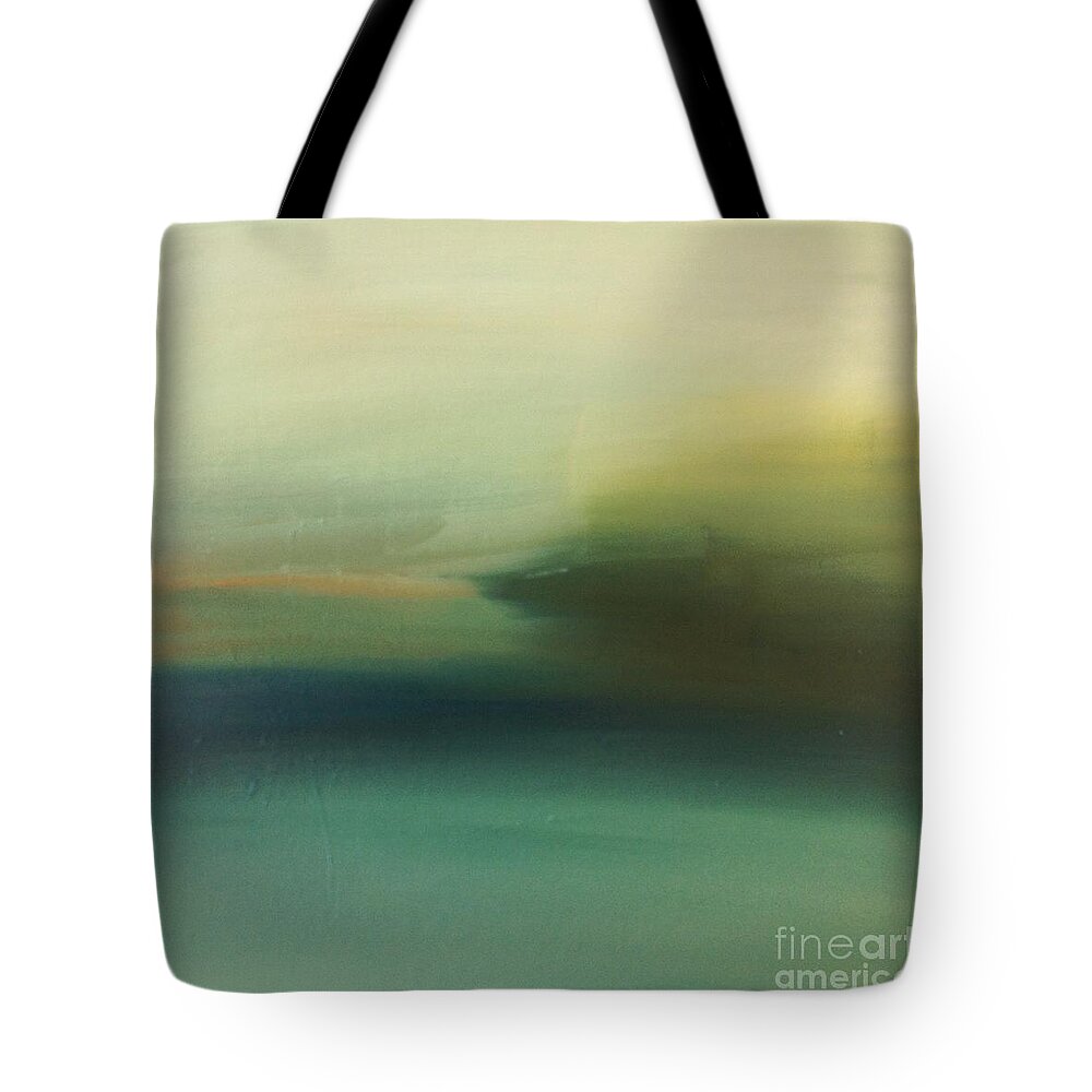Landscape Tote Bag featuring the painting Storm Over Cuba by Michelle Abrams
