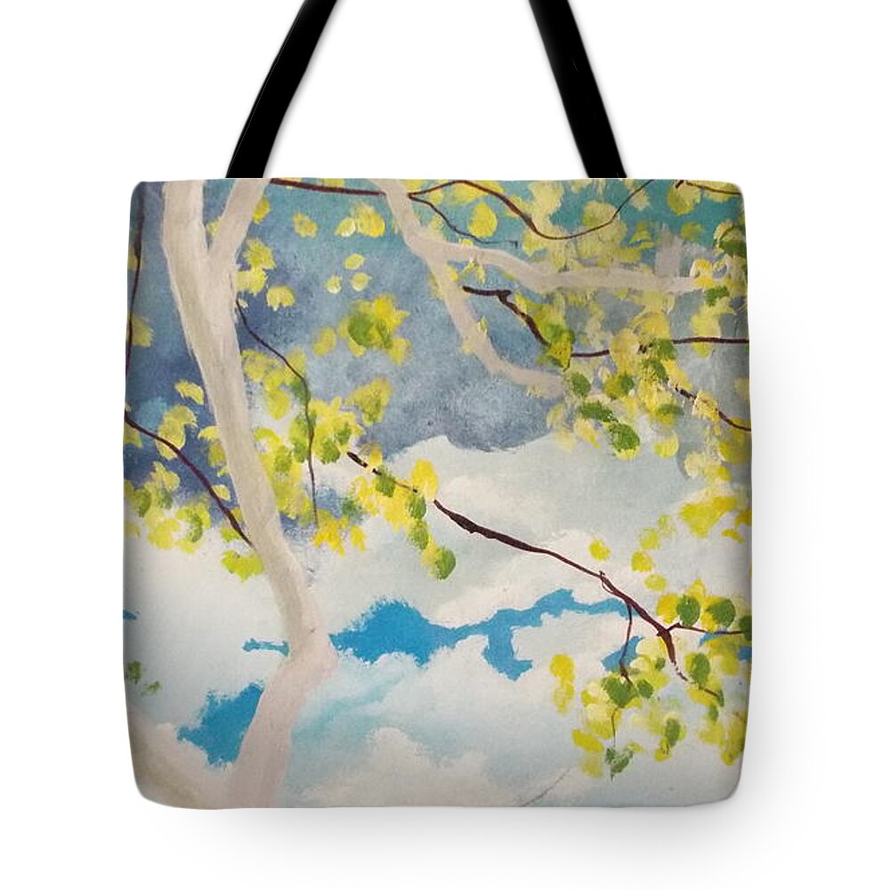 Mix And Match Tote Bag featuring the painting Storm px 6 by Michael Dillon