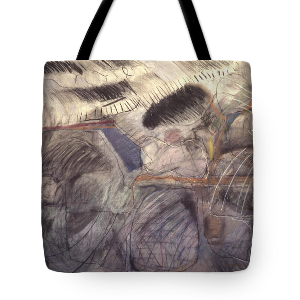 Pastel Tote Bag featuring the painting Storms by Richard Baron
