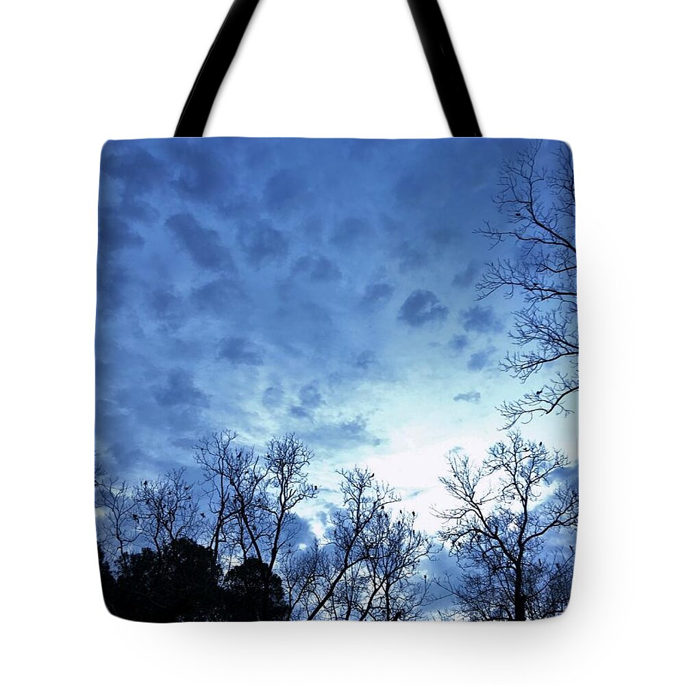 Sky Tote Bag featuring the photograph Stormy by Jan Gelders