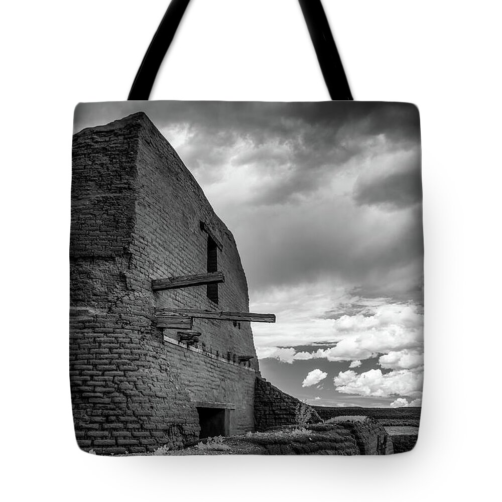 Pecos Tote Bag featuring the photograph Strange Architecture by James Barber