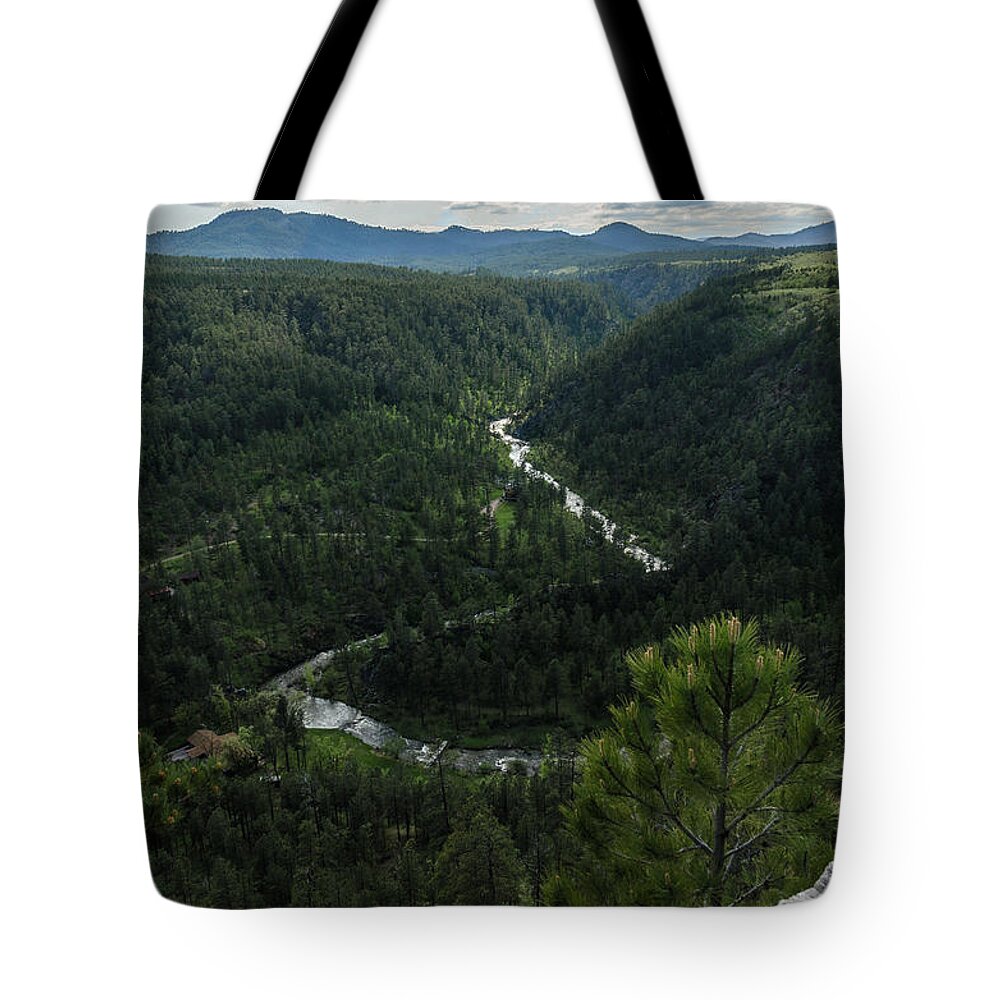Dakota Tote Bag featuring the photograph Stratobowl Overlook on Spring Creek by Greni Graph