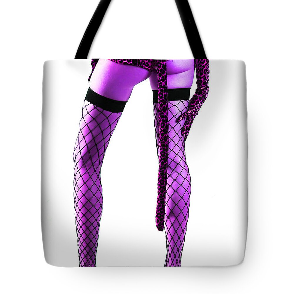 Boudoir Photographs Tote Bag featuring the photograph Stray Cat Strut by Robert WK Clark