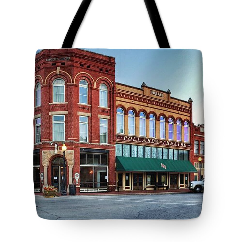Guthrie Tote Bag featuring the photograph Street View Guthrie OK by Buck Buchanan
