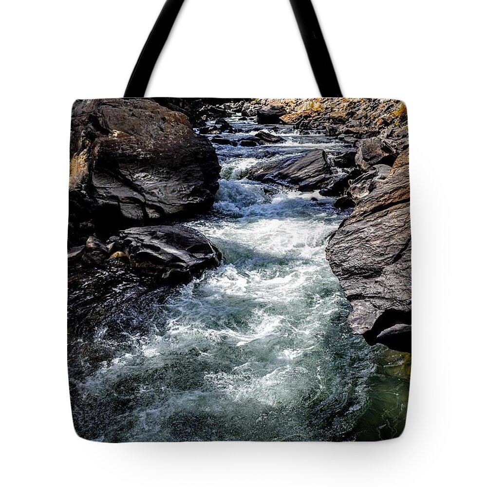 Water Tote Bag featuring the photograph Striking Solitude by Michael Brungardt