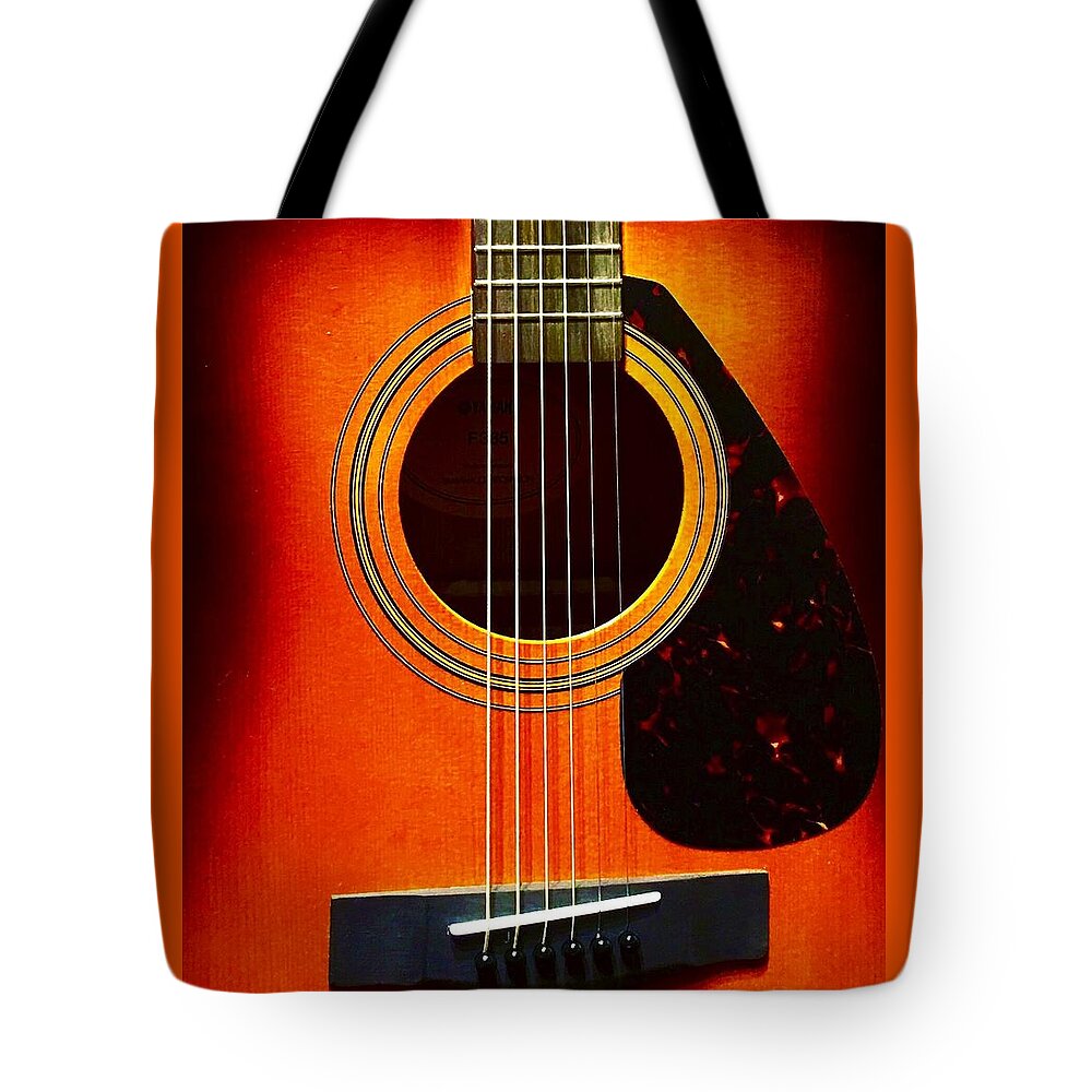 Music Tote Bag featuring the photograph Strings by Joseph Caban