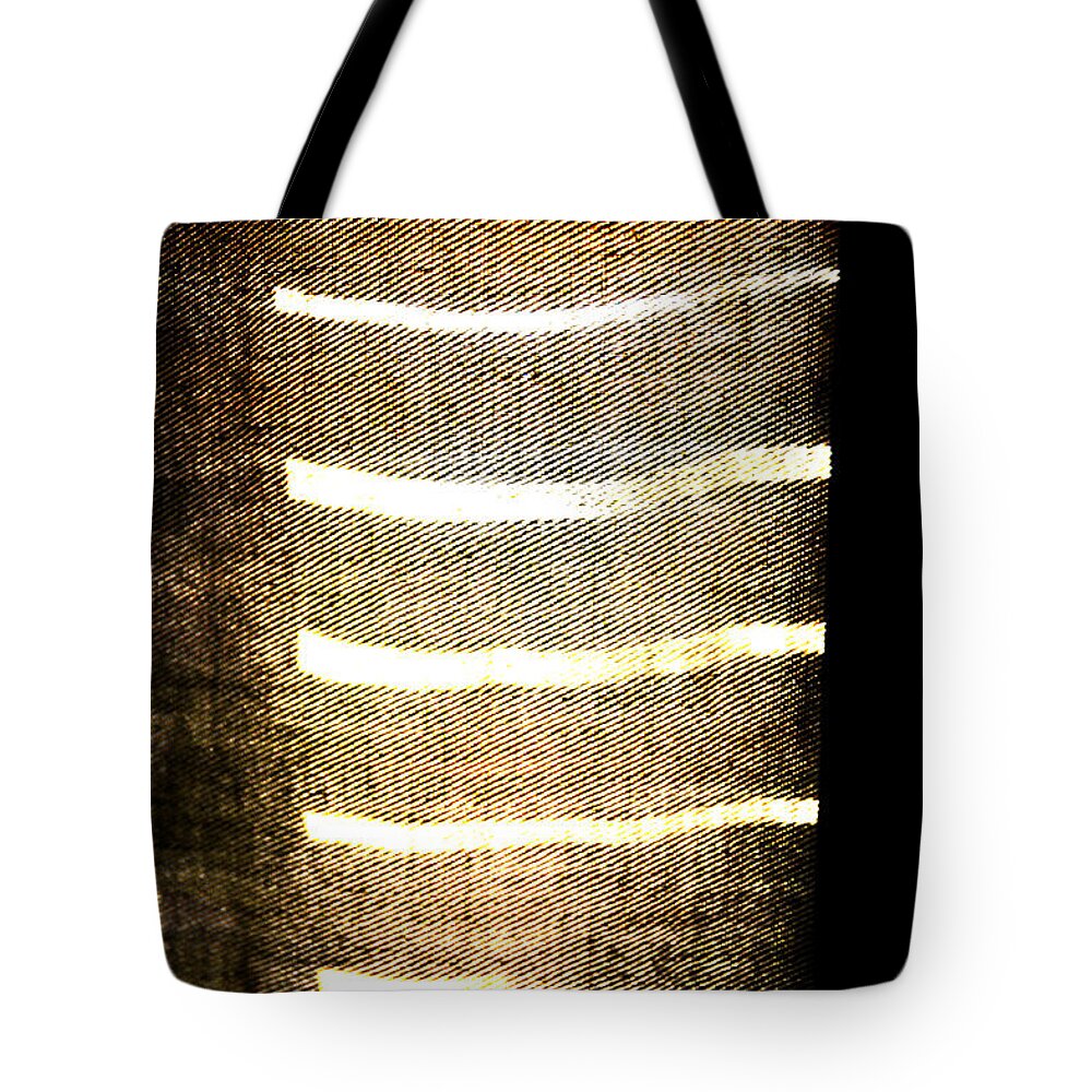 Abstract Tote Bag featuring the photograph Stripes and Texture by Todd Blanchard
