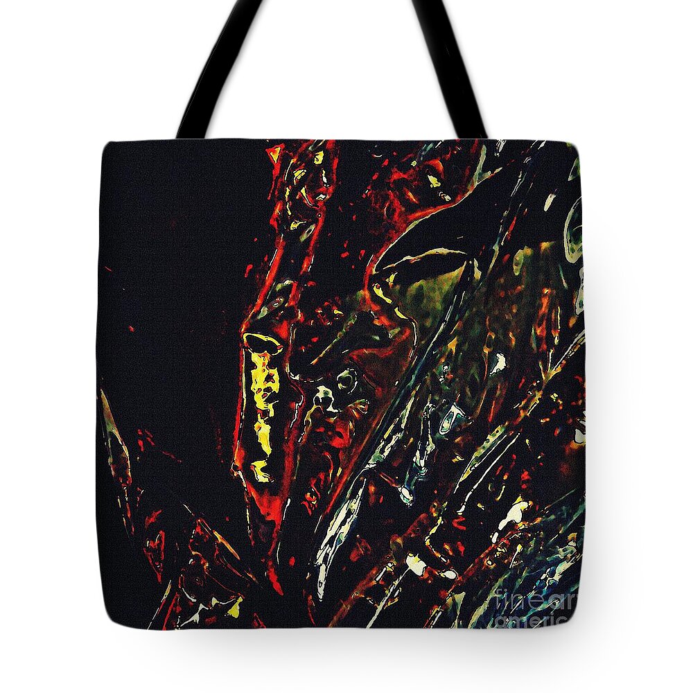 Reflections Tote Bag featuring the digital art Stroller Series 13 by Sarah Loft