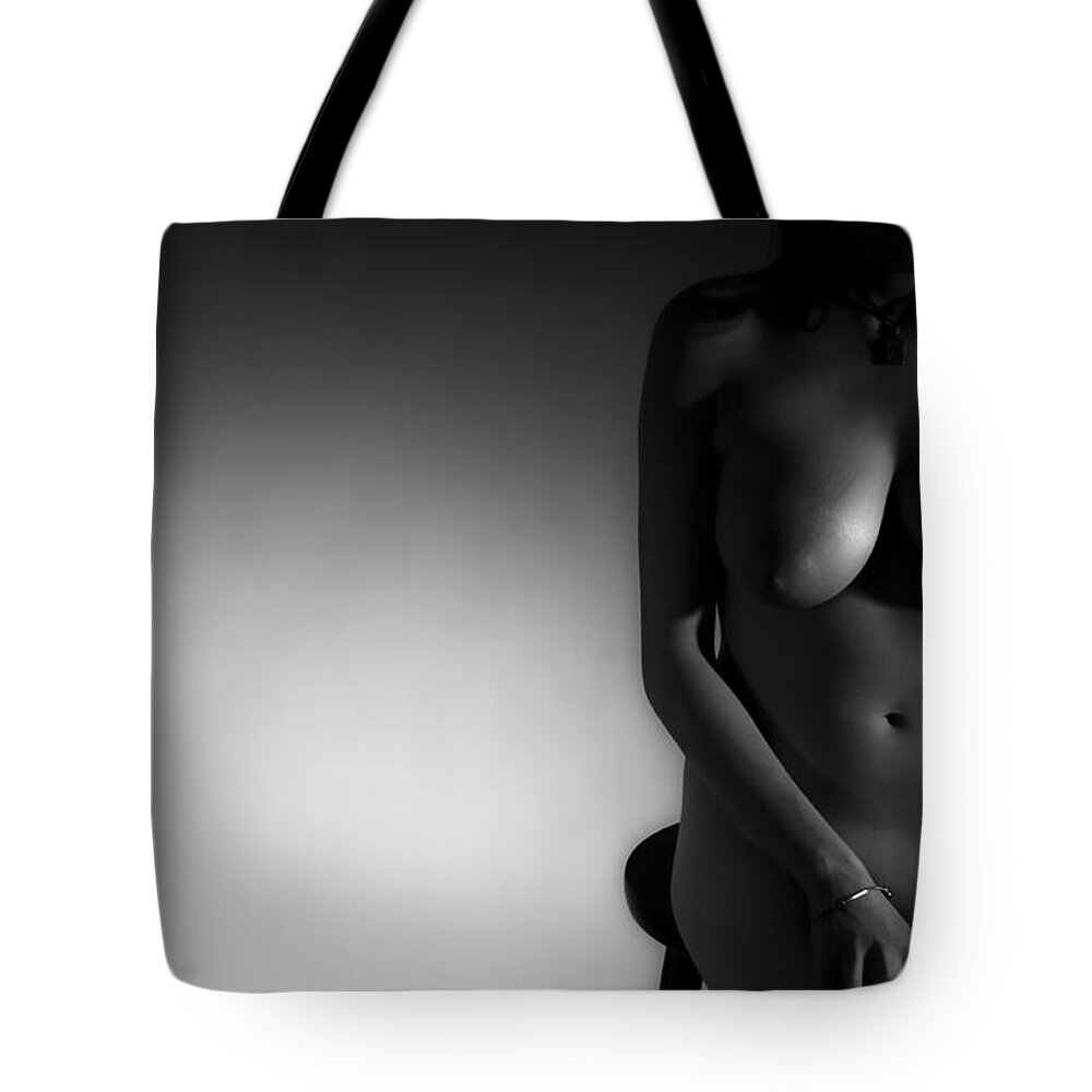 Adult Tote Bag featuring the photograph Studio nude by Nathan Wright