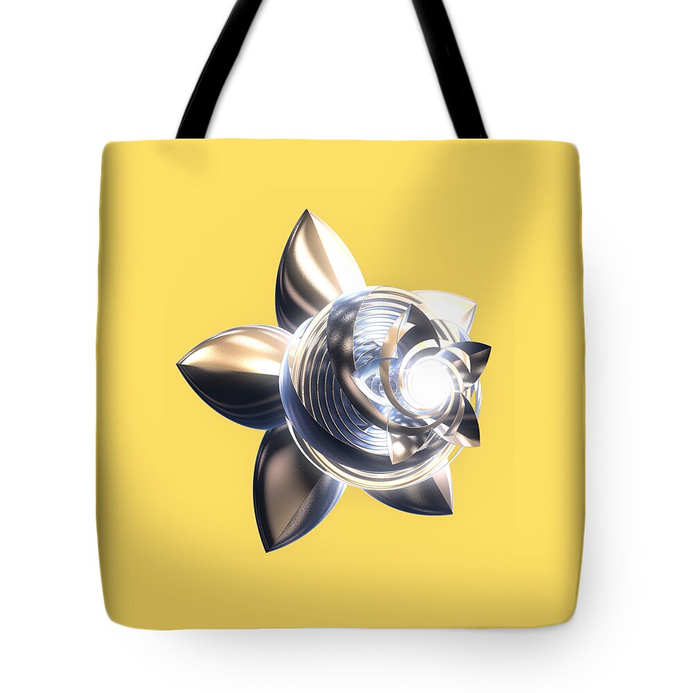 Abstract Tote Bag featuring the digital art Stylized abstract Light by Linda Phelps