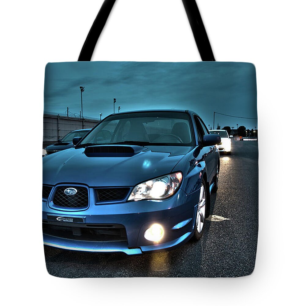 Subaru Tote Bag featuring the photograph Subaru by Jackie Russo