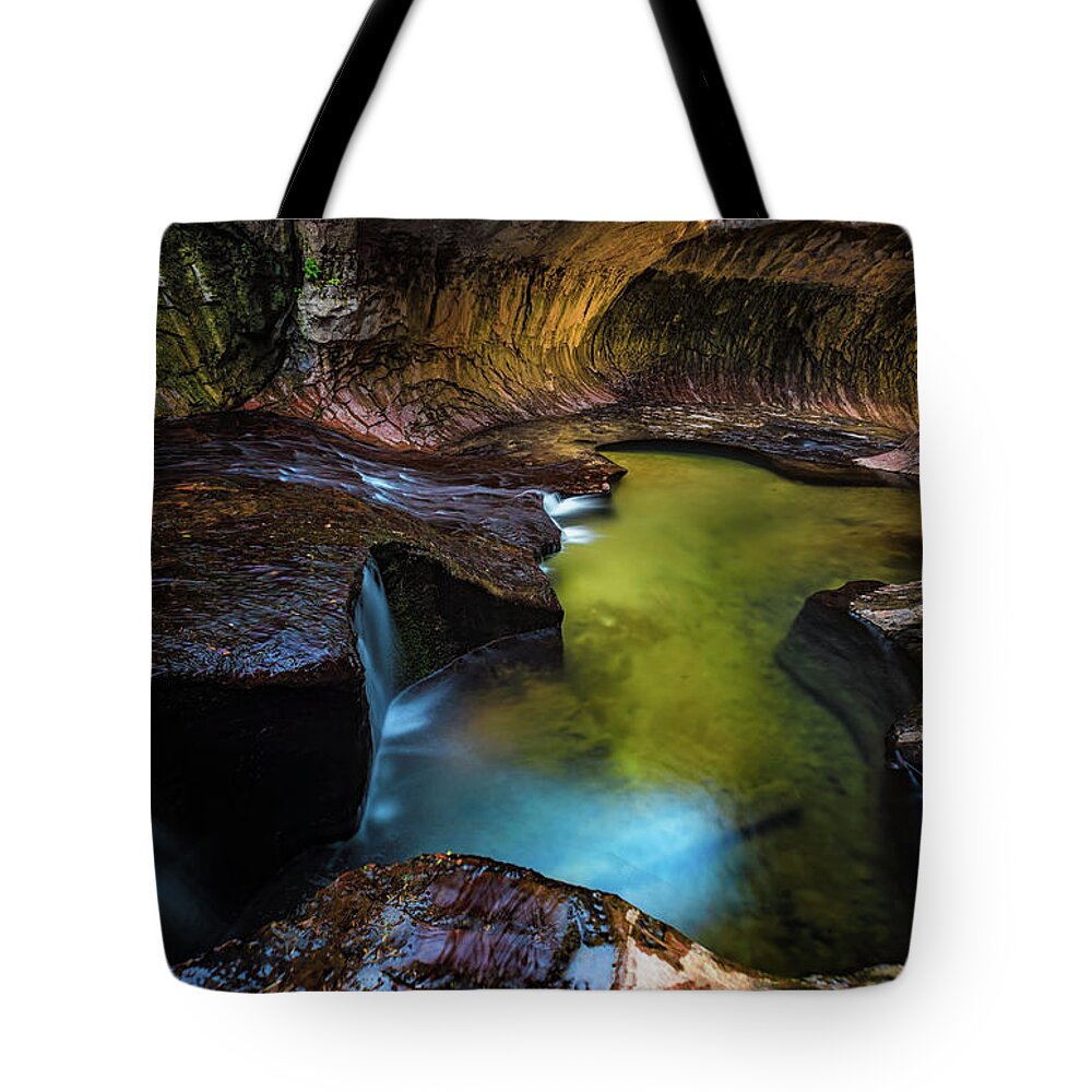Zion Tote Bag featuring the photograph Subway Pools by Dave Koch